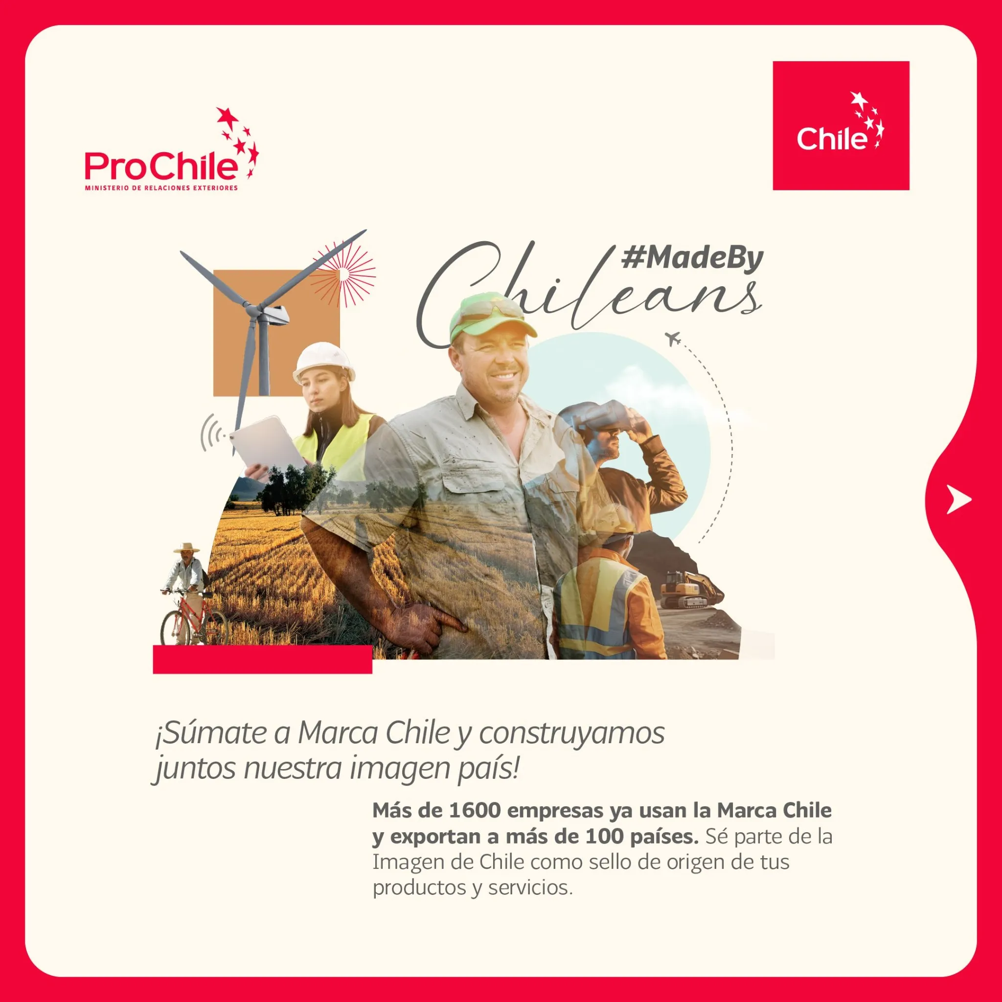 “Made by Chileans”: El sello de origen para las exportaciones chilenas
