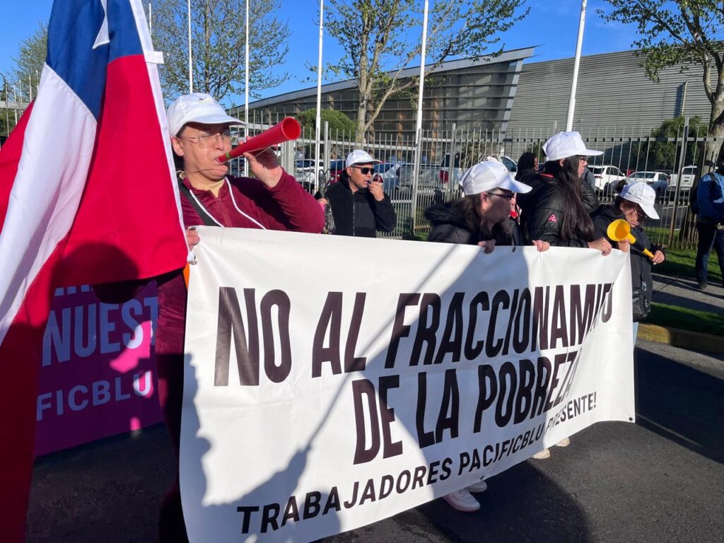 Trabajadores de la industria pesquera del Biobío se manifestaron en Erede