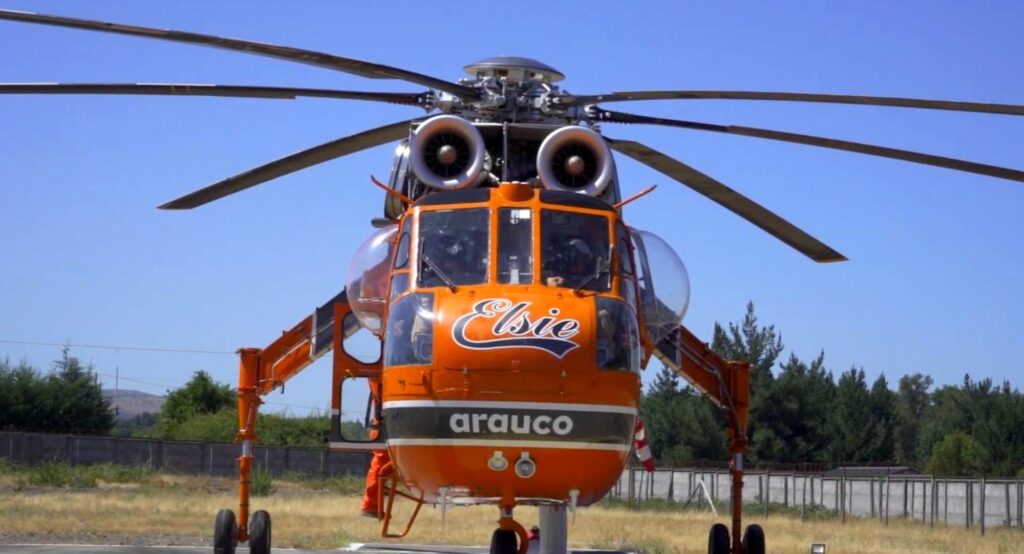Con base en Ñuble y Biobío: Helicópteros de gran capacidad listos para combatir incendios